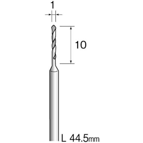 トラスコ中山 ミニモ スチールドリル φ1 （10本入） 837-3692  (ご注文単位1袋) 【直送品】