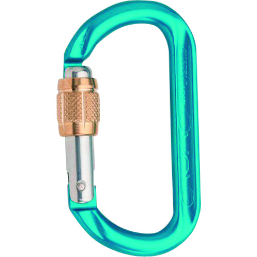 トラスコ中山 ALPIN カラビナ OVALO スクリューロック 線径12.5 スカイブルー 246-0169  (ご注文単位1個) 【直送品】