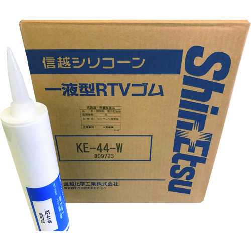 トラスコ中山 信越 一般電気用RTVゴム 白 330ml（ご注文単位1本）【直送品】