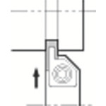 トラスコ中山 京セラ 外径深溝入れホルダ KGH 143-0025  (ご注文単位1個) 【直送品】