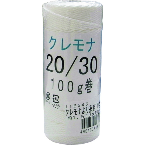 トラスコ中山 まつうら クレモナより糸 10号(約1.5mm)×90m（ご注文単位1個）【直送品】