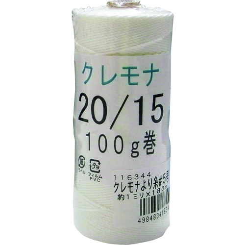 トラスコ中山 まつうら クレモナより糸 5号(約1.0mm)×180m（ご注文単位1個）【直送品】