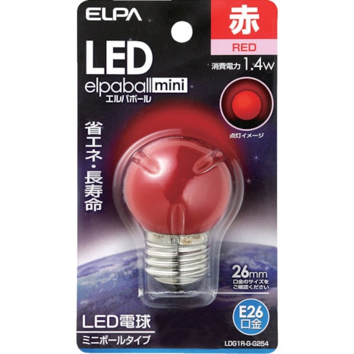 トラスコ中山 ELPA LED電球G40形E26　828-9999（ご注文単位1個）【直送品】