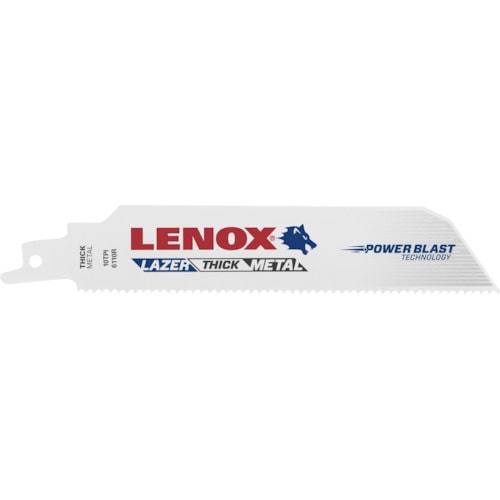 トラスコ中山 LENOX レ-ザ-セ-バ-ソ-ブレ-ド150mmX10山(5枚) 6110R（ご注文単位1パック）【直送品】