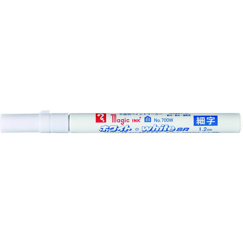 トラスコ中山 マジックインキ ホワイト・whiteSR No.700W（ご注文単位1本）【直送品】