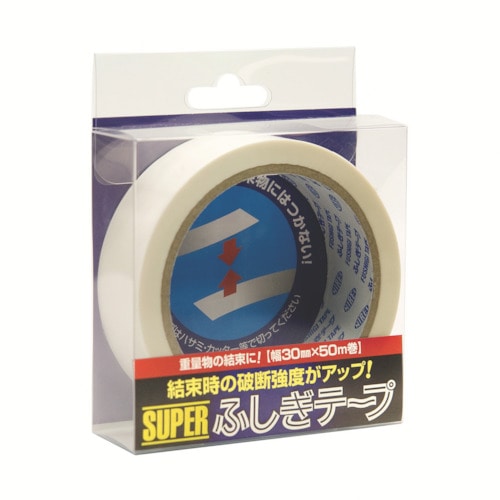 トラスコ中山 仁礼 スーパーふしぎテープ 30mm×50m PET製（ご注文単位1巻）【直送品】