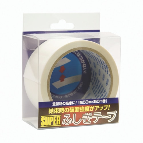 トラスコ中山 仁礼 スーパーふしぎテープ 50mm×50m PET製（ご注文単位1巻）【直送品】