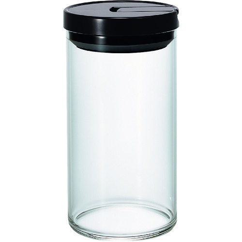 トラスコ中山 HARIO 食品用容器 珈琲キャニスターL（黒） 1000ml 206-5686  (ご注文単位1個) 【直送品】