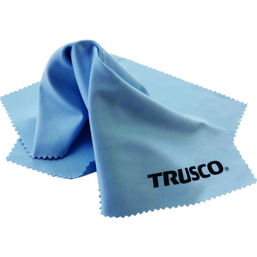 トラスコ中山 TRUSCO メガネふきクロス ブルー 1枚入 サイズ230x230（ご注文単位1枚）【直送品】