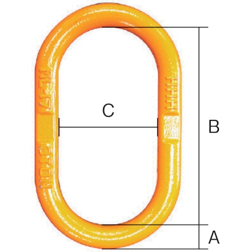 トラスコ中山 HHH 鍛造製親環マスターリンク 2t（ご注文単位1個）【直送品】
