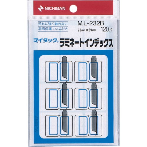 トラスコ中山 ニチバン ラミネートインデックス青枠中 ML－232B 121-8493  (ご注文単位1個) 【直送品】