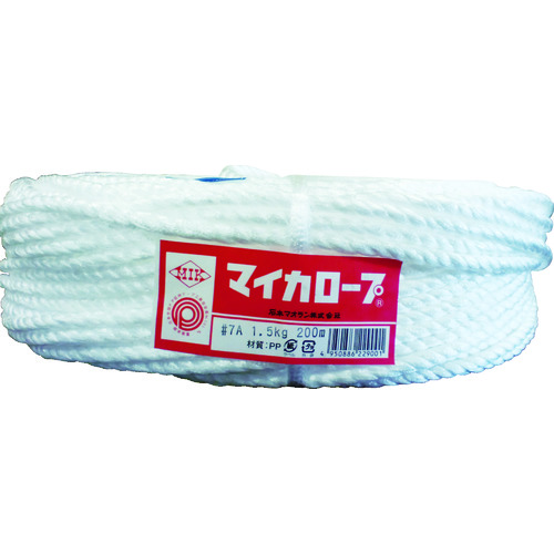 トラスコ中山 石本 マイカロープ#7A1.5kg 白（ご注文単位1巻）【直送品】