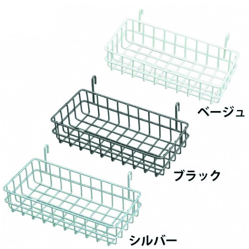 トラスコ中山 IRIS 246624 メッシュパネル バスケット 小 MPA-BS ベージュ（ご注文単位1個）【直送品】