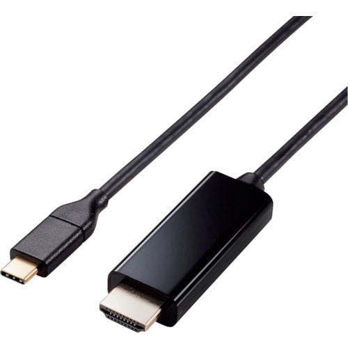 トラスコ中山 エレコム 映像変換ケーブル USB Type－C－HDMI ミラーリング対応 60Hz 1.0m ブラック 410-3608  (ご注文単位1本) 【直送品】