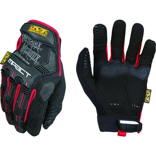 トラスコ中山 MECHANIX M-Pact ブラック/レッド S（ご注文単位1組）【直送品】