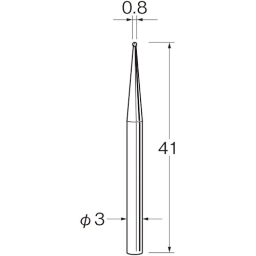 トラスコ中山 リューター 軸付電着ボラゾン砥石N1008（ご注文単位1袋）【直送品】