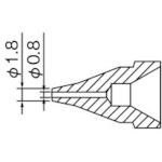 トラスコ中山 白光 ノズル 0.8mm S型　818-4549（ご注文単位1本）【直送品】