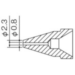 トラスコ中山 白光 ノズル 0.8mm　818-4552（ご注文単位1本）【直送品】