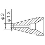 トラスコ中山 白光 ノズル 1.3mm　818-4554（ご注文単位1本）【直送品】