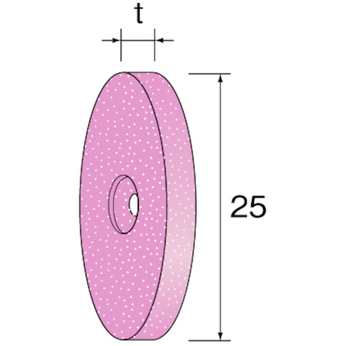 トラスコ中山 ミニモ PA砥石ホイール #120 (10個入) 外径25mm 幅4.8mm（ご注文単位1パック）【直送品】