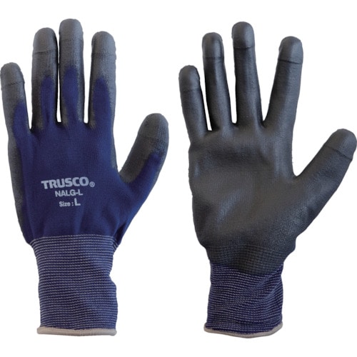 トラスコ中山 TRUSCO 5本指先補強 ウレタン背抜き手袋 L（ご注文単位1組）【直送品】