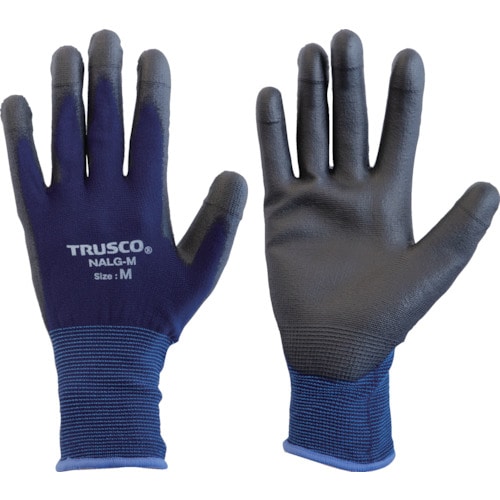 トラスコ中山 TRUSCO 5本指先補強 ウレタン背抜き手袋 M（ご注文単位1組）【直送品】