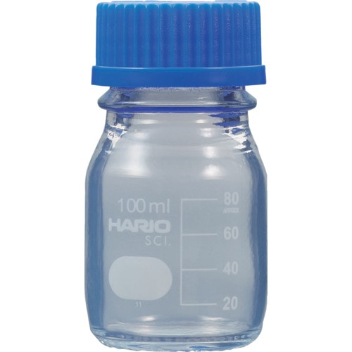 トラスコ中山 HARIO コーティングねじ口瓶 100mL 601-2881  (ご注文単位1個) 【直送品】