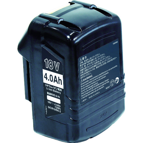 トラスコ中山 日東 CLA-2200A用電池パック 18V 4.0Ah 50671（ご注文単位1個）【直送品】