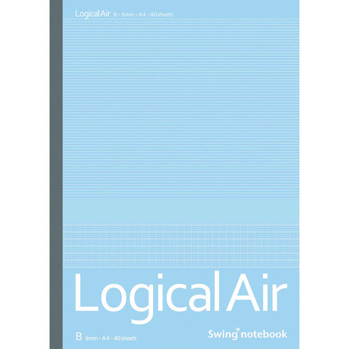 トラスコ中山 ナカバヤシ ロジカル・エアーノート B罫/A4/40枚（ご注文単位1冊）【直送品】