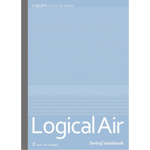 トラスコ中山 ナカバヤシ ロジカル・エアーノート B罫/B5/30枚（ご注文単位1冊）【直送品】