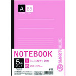 トラスコ中山 JTX 160794セミB5ノート5冊パック A罫 P001J-5P （ご注文単位1パック）【直送品】