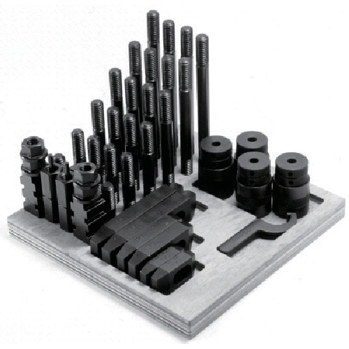 トラスコ中山 スーパーツール クランプ(工作機械用) プレーンクランピングキット(M16) T溝幅18mm（ご注文単位1セット）【直送品】