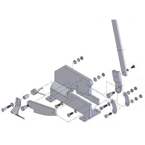 トラスコ中山 TRUSCO 板金用切断機 レバーシャP－3用部品 NO.19ハンドルレバー 488-7212  (ご注文単位1個) 【直送品】