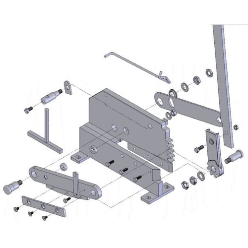 トラスコ中山 TRUSCO 板金用切断機 レバーシャP－4用部品 NO.4六角ボルト 488-7221  (ご注文単位1個) 【直送品】