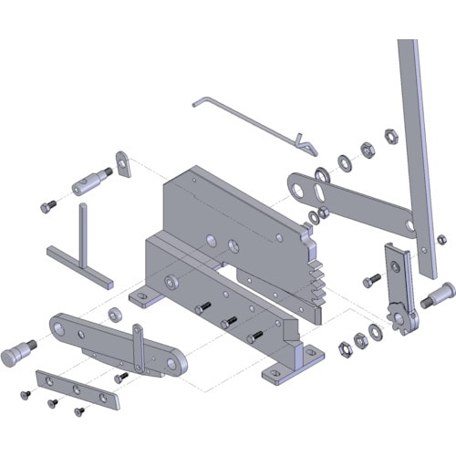 トラスコ中山 TRUSCO 板金用切断機 レバーシャP－4用部品 NO.19ナット 450-7771  (ご注文単位1個) 【直送品】