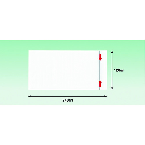 トラスコ中山 パピルス デリバリーパック ミシン目開封仕様（長4封筒サイズ用）120×240 100枚入 全面糊 405-4745  (ご注文単位1パック) 【直送品】