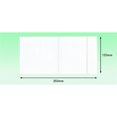 トラスコ中山 パピルス デリバリーパック 4方溶着タイプ 上PEスリット（長4封筒サイズ用）120×250 100枚入 全面糊 215-8753  (ご注文単位1パック) 【直送品】