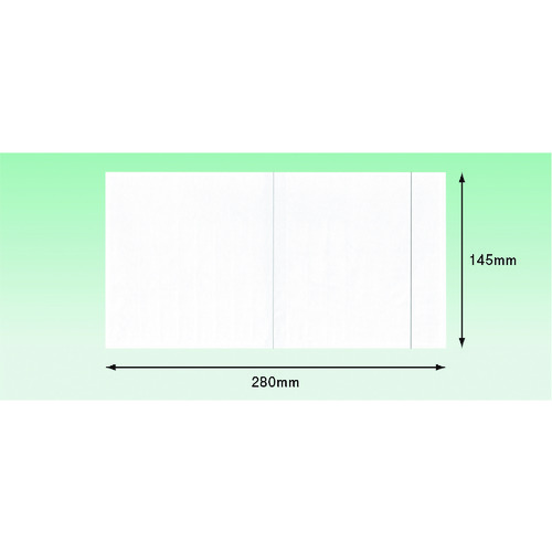 トラスコ中山 パピルス デリバリーパック 4方溶着タイプ 上PEスリット（長3封筒サイズ用）145×280 100枚入 全面糊 215-7270  (ご注文単位1パック) 【直送品】