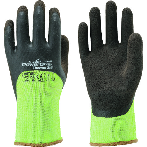 トラスコ中山 トワロン 防寒手袋 PowerGrab Thermo3/4 9/L（ご注文単位1組）【直送品】