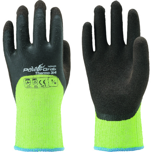 トラスコ中山 トワロン 防寒手袋 PowerGrab Thermo3/4 8/M（ご注文単位1組）【直送品】