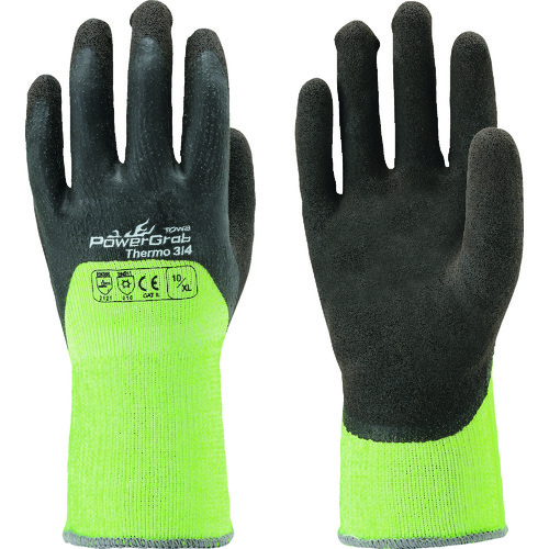 トラスコ中山 トワロン 防寒手袋 PowerGrab Thermo3/4 10/XL（ご注文単位1組）【直送品】