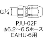 トラスコ中山 アネスト岩田 塗装ホース用継手 ホースジョイント 接続部ステンレス G1/4袋ナット（ご注文単位1個）【直送品】