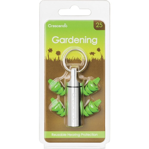 トラスコ中山 Crescendo 耳栓 騒音吸収フィルター Gardening NRR16dB（ご注文単位1組）【直送品】