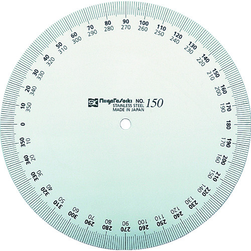 トラスコ中山 SK プロトラクターNo.193 正円タイプ 目量1° 直径150mm（ご注文単位1個）【直送品】