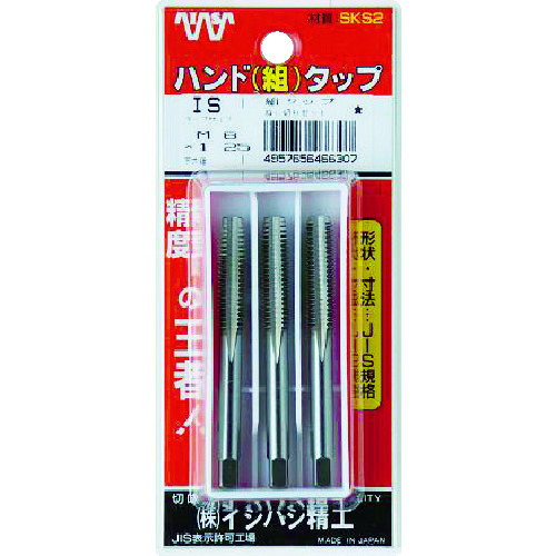 トラスコ中山 IS パック入 ハンド組タップ 1/4NF28 (1S(PK)＝3本入)（ご注文単位1セット）【直送品】