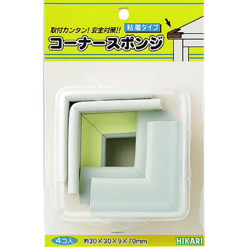 トラスコ中山 光 コーナースポンジ 4p 224-7770  (ご注文単位1パック) 【直送品】