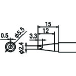 トラスコ中山 グット 替こて先2.4D型 (1本＝1PK)（ご注文単位1個）【直送品】