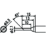 トラスコ中山 グット 替こて先 2C型 (1本＝1PK)（ご注文単位1個）【直送品】