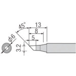 トラスコ中山 グット 替こて先3BC型PX2/PX3/SVS用（ご注文単位1個）【直送品】