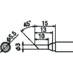 トラスコ中山 グット 替こて先 3C型 (1本＝1PK)（ご注文単位1個）【直送品】